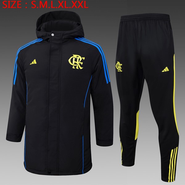 Abrigo Flamengo Conjunto Completo 2024/25 Negro